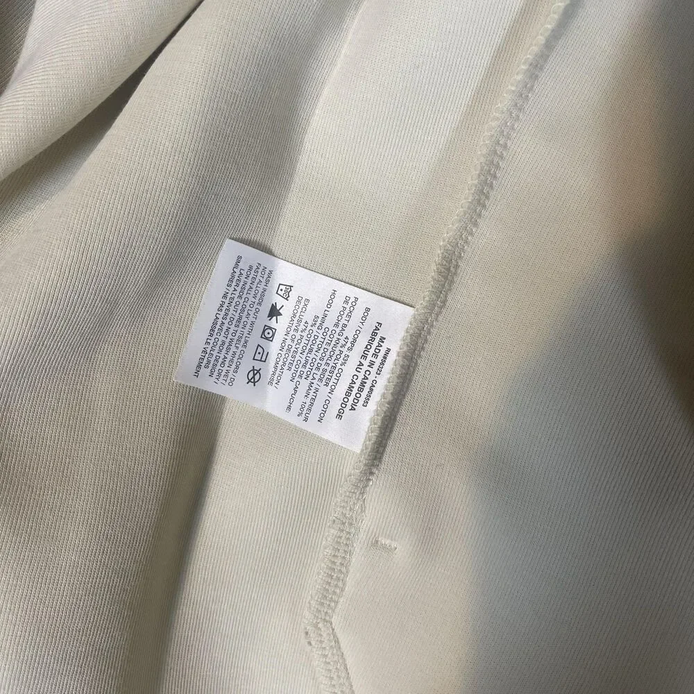 Nike Tech Fleece Hoodie Jacket Mens 2XL Beige Full Zip Windrunner Swoosh Logo